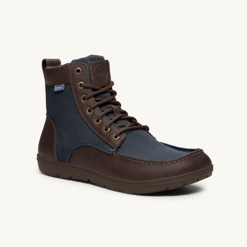 Lems Boulder Boot Nylon Miesten Saappaat Ruskea Laivastonsininen | FITCGIHW